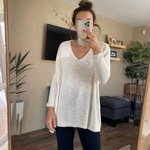 V neck sweater
